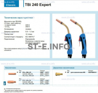 Горелка для полуавтоматической сварки TBi 240 Expert, длина 4 m. - st-e.info - Владивосток