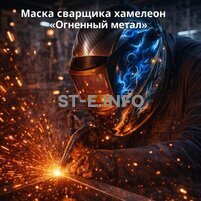 Маска сварщика хамелеон «Огненный метал» (YXE-718G PRO) - st-e.info - Владивосток