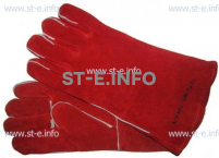 Перчатки-краги сварщика TETU 104 KEVLAR RED - st-e.info - Владивосток