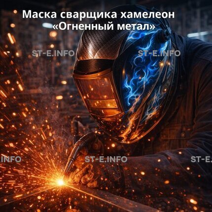 Маска сварщика хамелеон «Огненный метал» (YXE-718G PRO) - st-e.info - Владивосток
