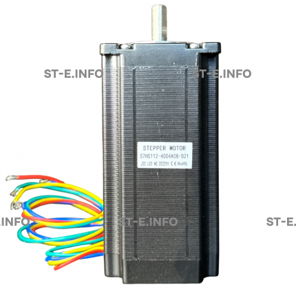 Двухфазный шаговый двигатель 57HS112-4004А08-D21 вал 8,0 мм - st-e.info - Владивосток